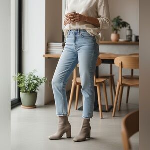 MIA Braxton Fly Knit Dark Sand Ankle Boots Women’s Size 8.5M NWOB